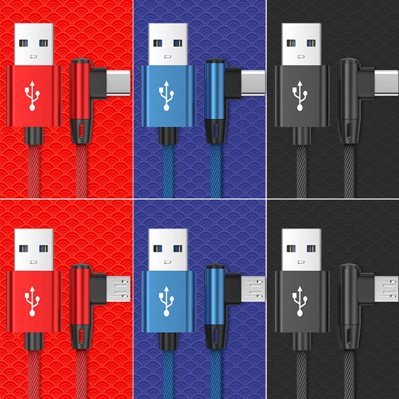 OLAF 5A USB C кабель для быстрой зарядки Micro Huawei Mate 40 30 Xiaomi Samsung 90 градусов мобильный