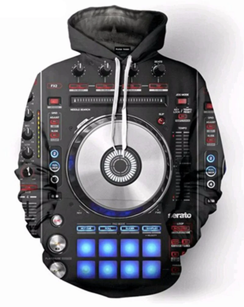 

New Fashion Vinly DJ 3D Printed Men's/Women's Hoodie