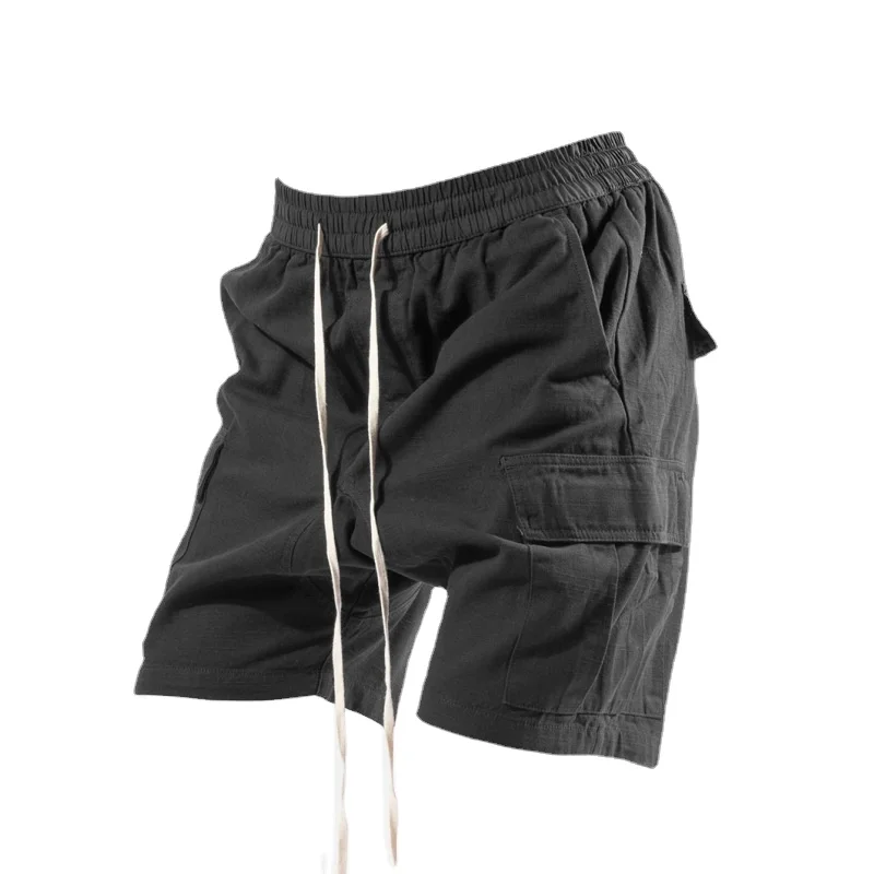 

Men Shorts Casual Loose Black Sports Pants Overalls Men 2022 New Summer Fashion Multi-pocket Beach Pants High Quality Shorts