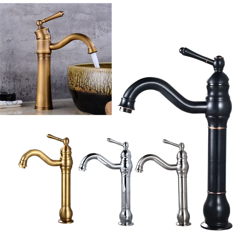 

Sink Faucet Basin Tap Kitchen Gadget Home Improvement Retro Handy Installation Household Accessories Vessel