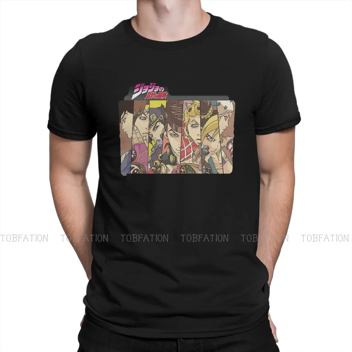 

JoJo's Bizarre Adventure Characters Tshirt Homme Men's Streetwear Blusas Loose Cotton T Shirt For Men