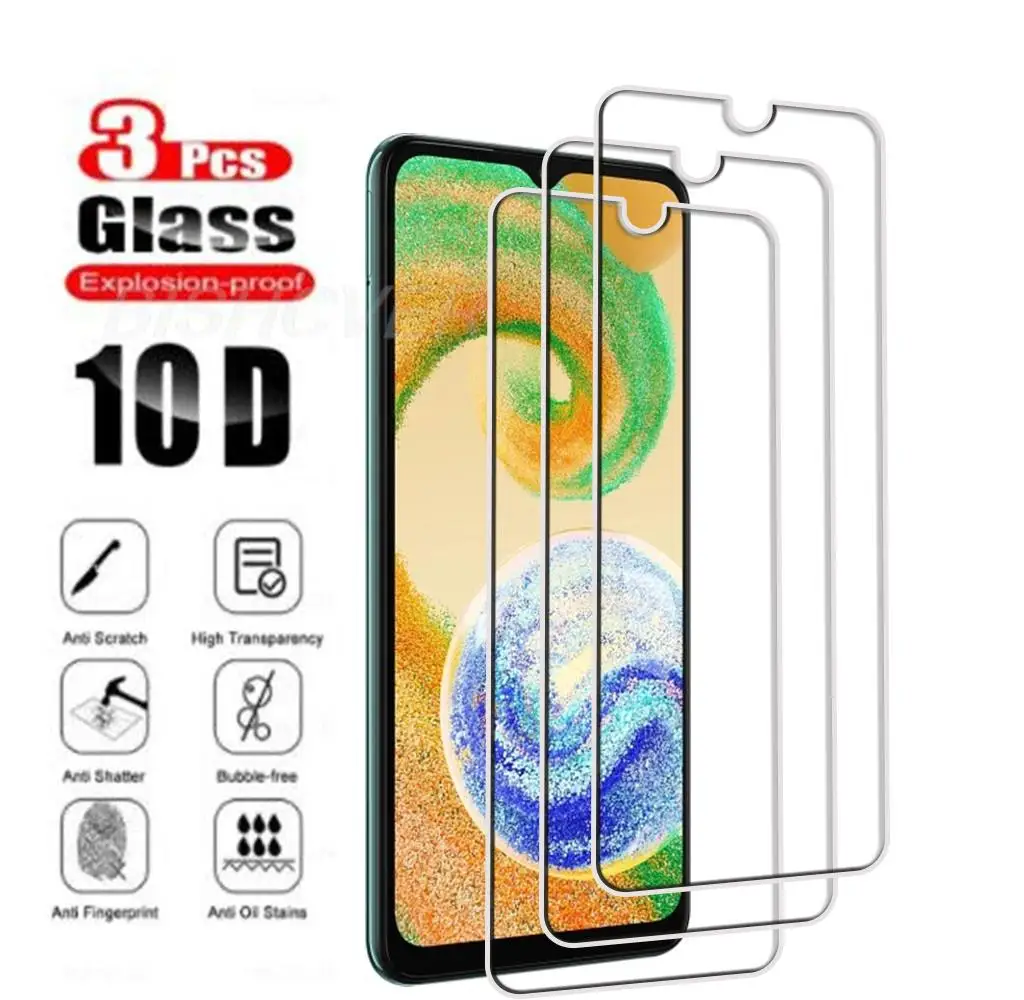 

Закаленное стекло 9H 2.5D для Samsung Galaxy A04s SM-A047F Case 6,5 дюйма A04 A04s A04core A04e, защитная пленка для экрана телефона, 3 шт.