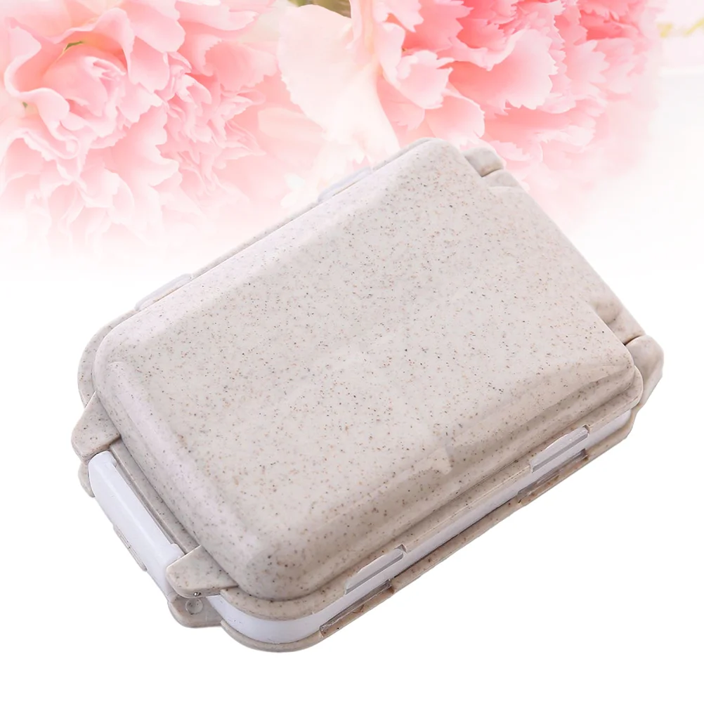 

Дорожный аптечный набор, фотомагнитный держатель для путешествий, 1 шт., коробка, бежевый маленький фотоконтейнер, контейнер для лекарств