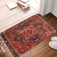 heriz antique vintage boho persian doormat rug carpet mat footpad polyester anti slip entrance kitchen bedroom balcony toilet