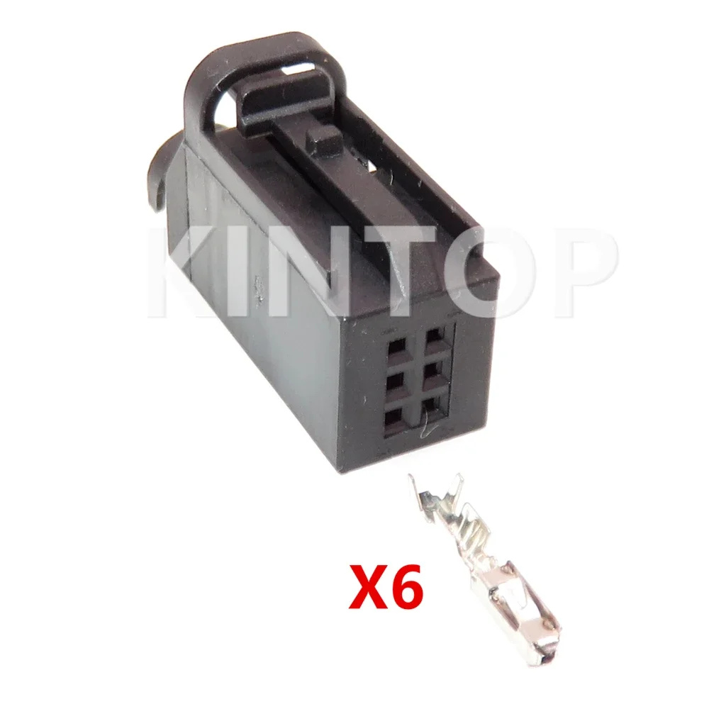 

1 комплект, 6-контактная автомобильная незапечатанная вилка 1534121 -1 4D 0971636 Автоматическая сигнализация давления в шинах, электрический кабель, розетка переменного тока в сборе для VW Audi