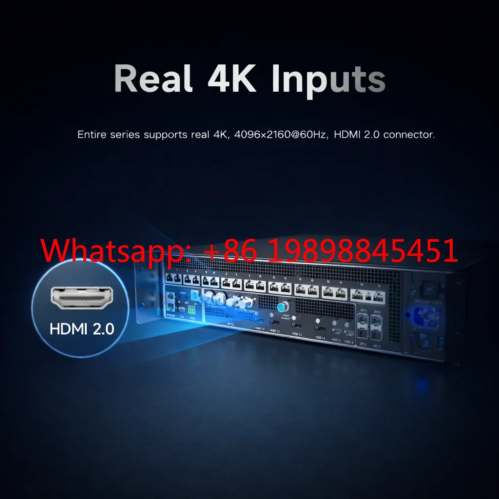 Фото Процессор Novastar VX1000 Pro для LED-экранов, 10 портов, 6,5 млн пикселей, 4K, контроллер в кейсе для транспортировки №4