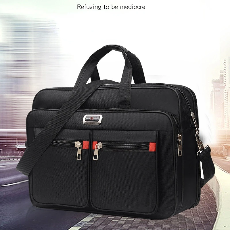DOMISO Shockproof Laptop Carrying Case Business Briefcase Waterproof Messenger Shoulder Bag for 14