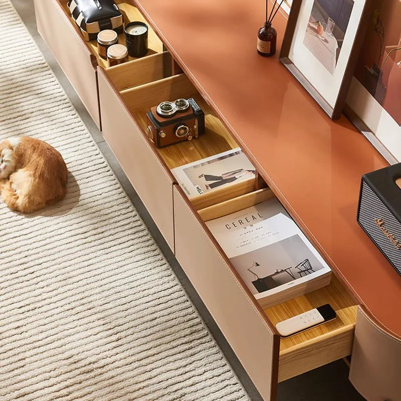 Стол для телевизора деревянная подставка низкая панель современная мебель