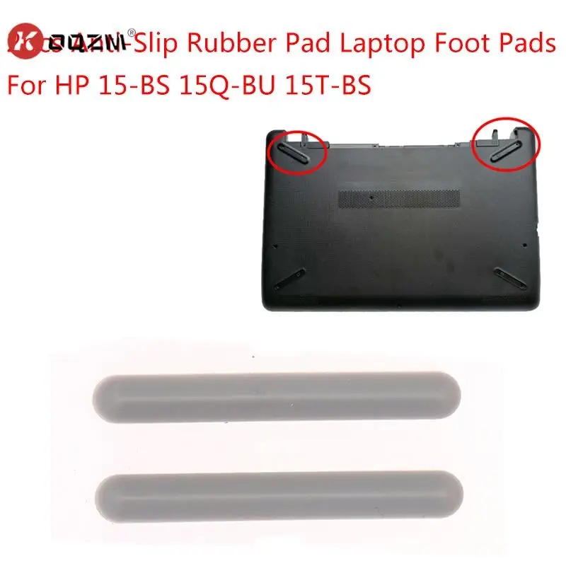 

2 шт. противоскользящие резиновые накладки для ножек ноутбука Hp 15-BS 15bu q-15t-bs, нижний чехол для ноутбуков, защитный коврик для ПК, аксессуары дл...