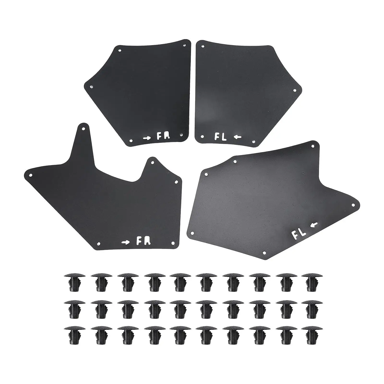 

4Pcs Splash Guards with Clips Mudflaps for Toyota for tundra Quality Sturdy