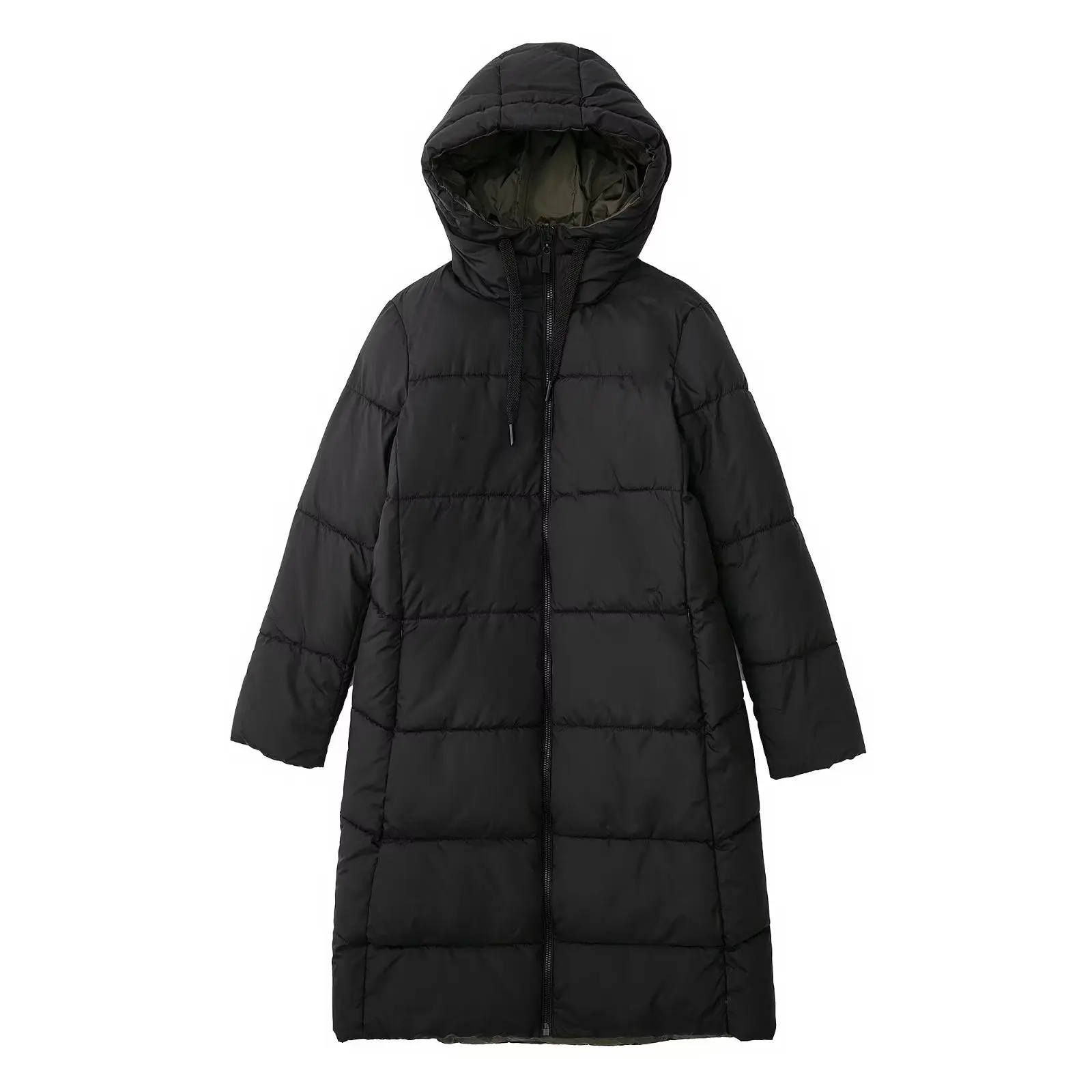 

2022 autumn new European and American cross-border women's clothing city wear long cotton coat jacket on both sides