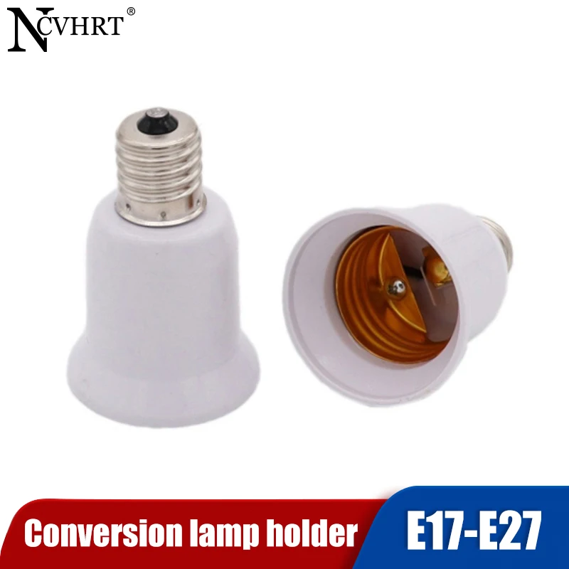 

1PCS E17 Lamp Socket E17 to E27 LED Halogen CFL Light Bulb Lamp Adapter E17 Lamp Holder Converter