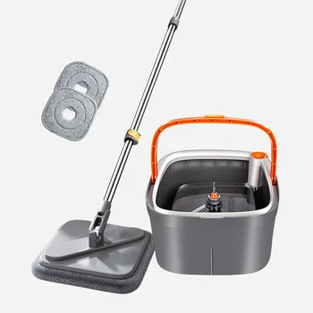 Joybos Mop with Bucket Wringer Automatic Separation Rotating  Squeeze Mop 2022 New Floors Cleaning Mop with Bucket