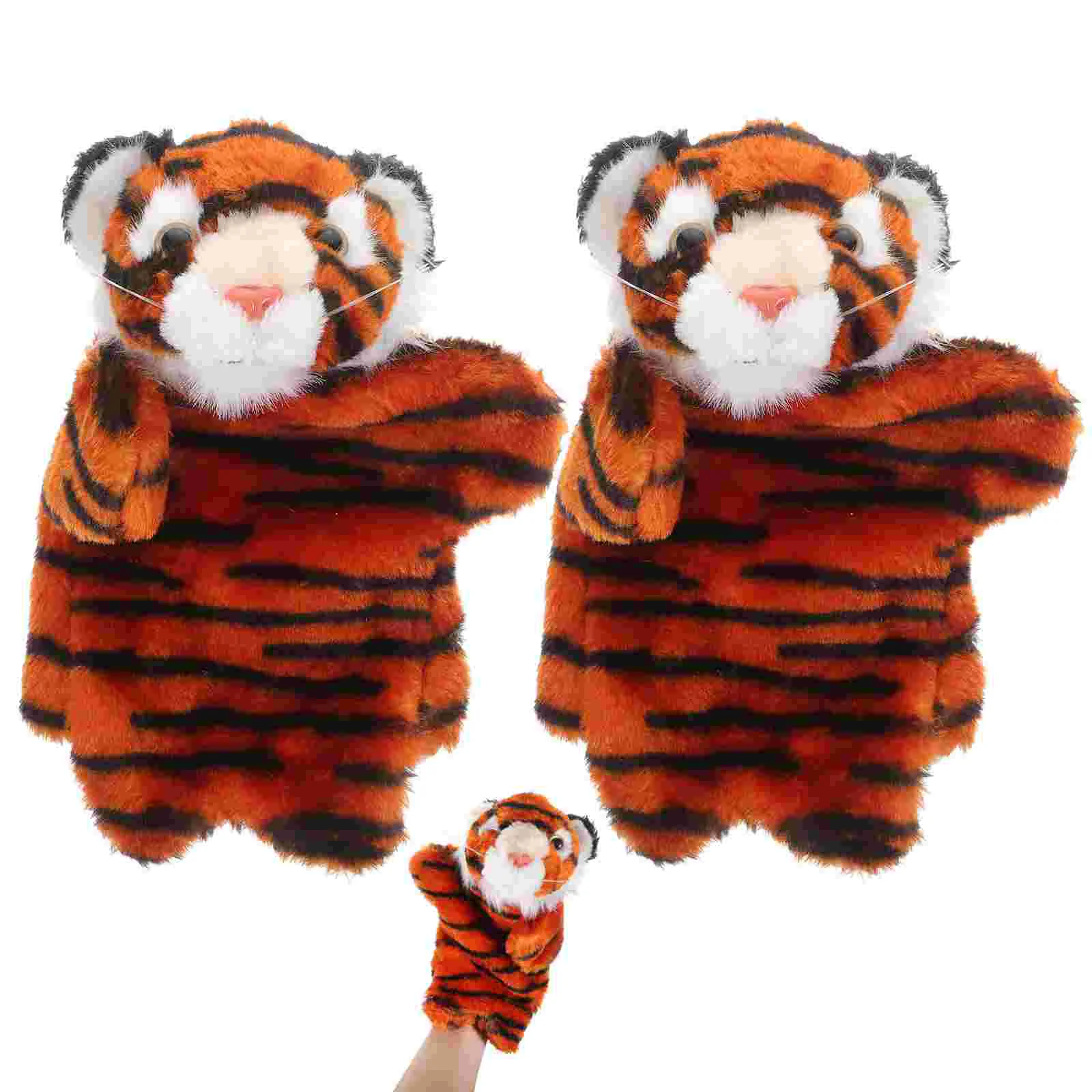 

2 Pcs Stuffed Dogs For Kidss Hand Puppet Early Story Telling Stuffed Animal 25X20X10CM Storytelling Kids Birthday Gift