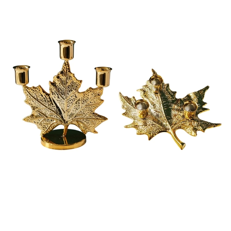 Leaf Candlestick Home Desktop Wedding  Stand