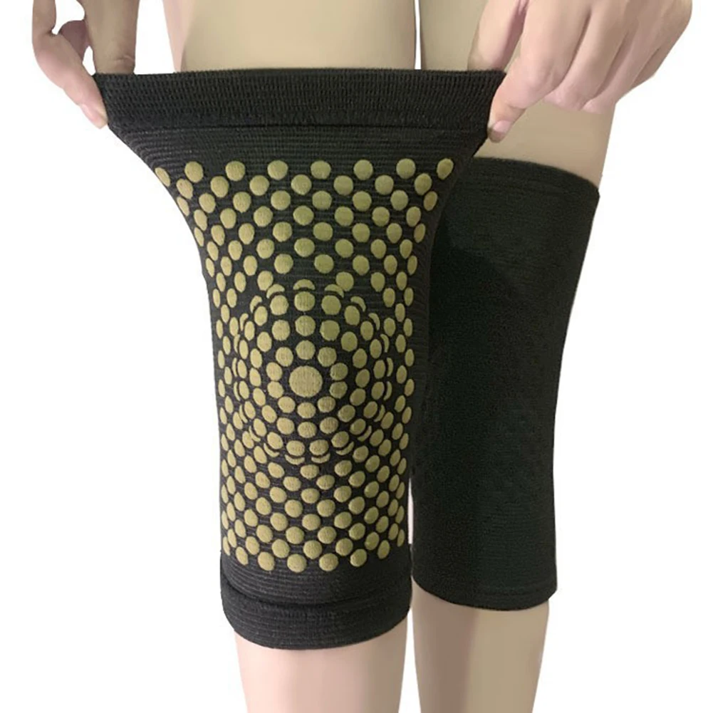1 Pair Self Heating Wormwood Knee Pads Sport Running Cycling Knee Support Old Cold Legs Arthritis Joint Pain Relief Leg Warmers
