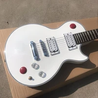 custom shop kill switch buckethead style guitar 24 frets electric guitar alpine white color guitarra