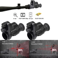 night vision scope 1080p telescope monocular shockproof 850nm infrared camera with wifi app for hunting observation surveillance