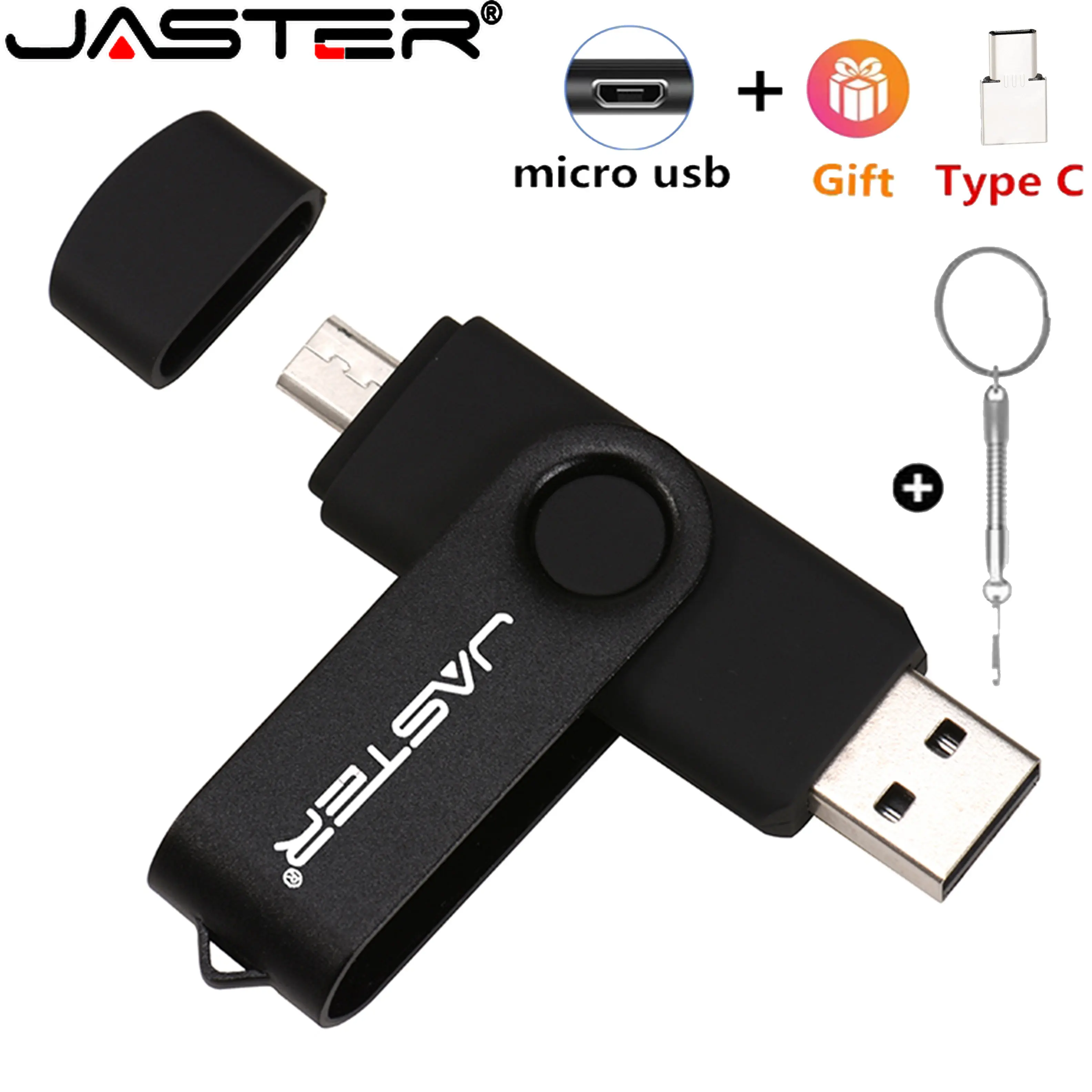 

Высокоскоростной USB 3. 0 OTG флеш-накопитель JASTER 2,0 Гб 64 ГБ USB-накопитель 32 ГБ флеш-накопитель флэш-диск для смартфона Android/ПК подарок брелок