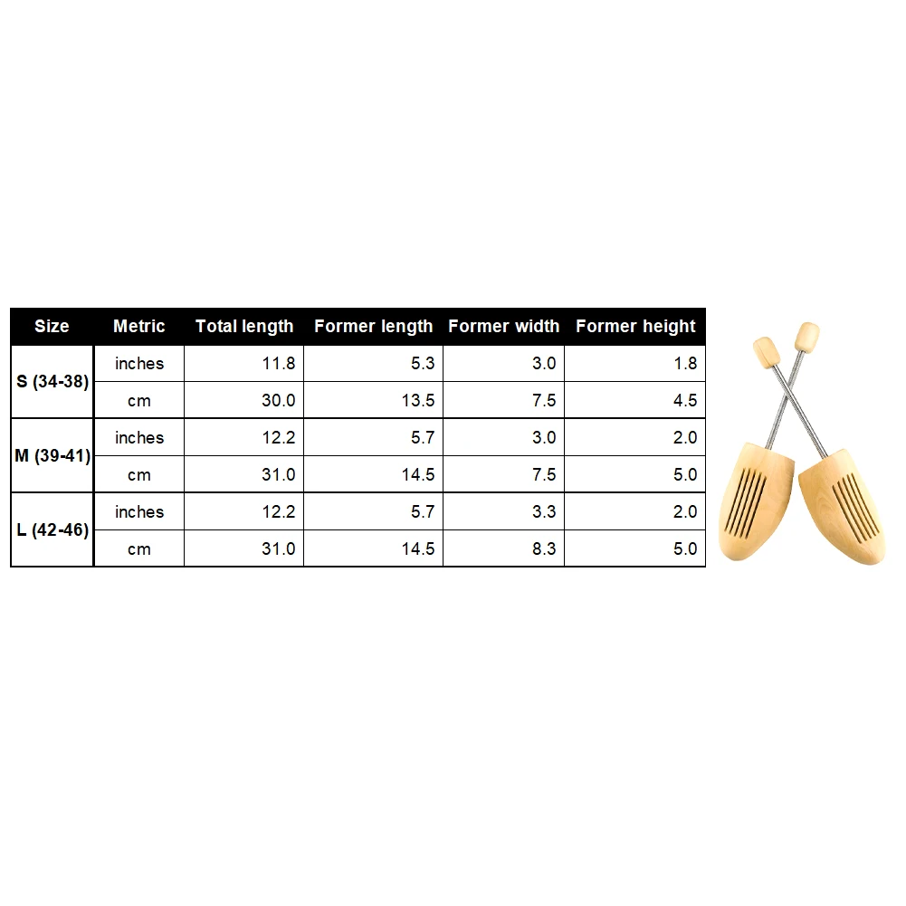2pcs Man Women Natural Wood Durable Shoe Trees Foot Grinding Non Slip Portable Boots Easy To Use Stretch Extender Professional