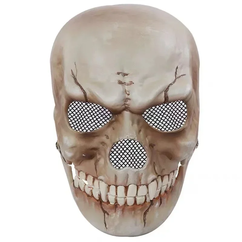 2024 новая маска с черепом на Хэллоуин подвижная полнолицевая страшный