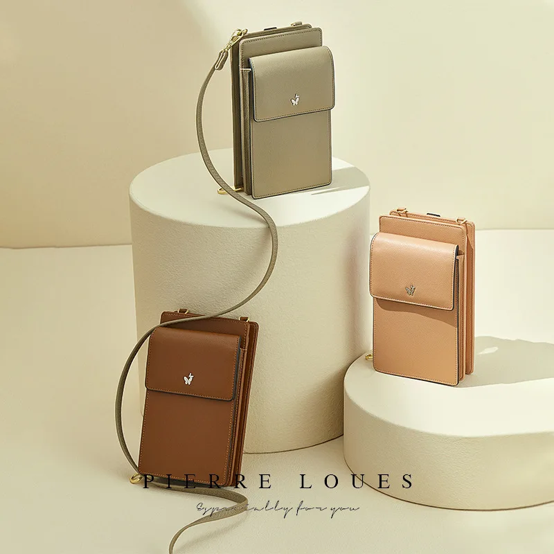 

Pierre Louis New Mobile Phone Bag Female Messenger Bag Korean Version Ins Korean fashion Lingge Phone Shoulder Bags