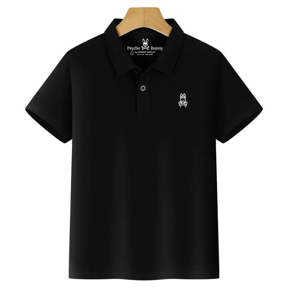 

Psycho Bunny Short Sleeve Polo Shirts For Boys Summer Cotton Kids Polo Shirts Boys Teenager School Uniform Boy Clothes