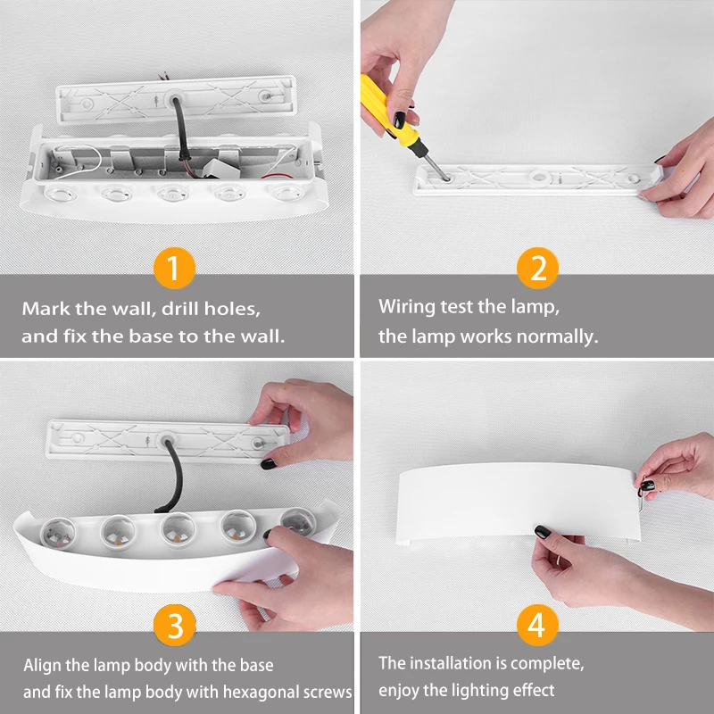 LED Wall Sconce Lamp Indoor Modern Decoration Lamp 85-265V 5W Interior Lighting For Home Stairs Bedside Living Room Wall light