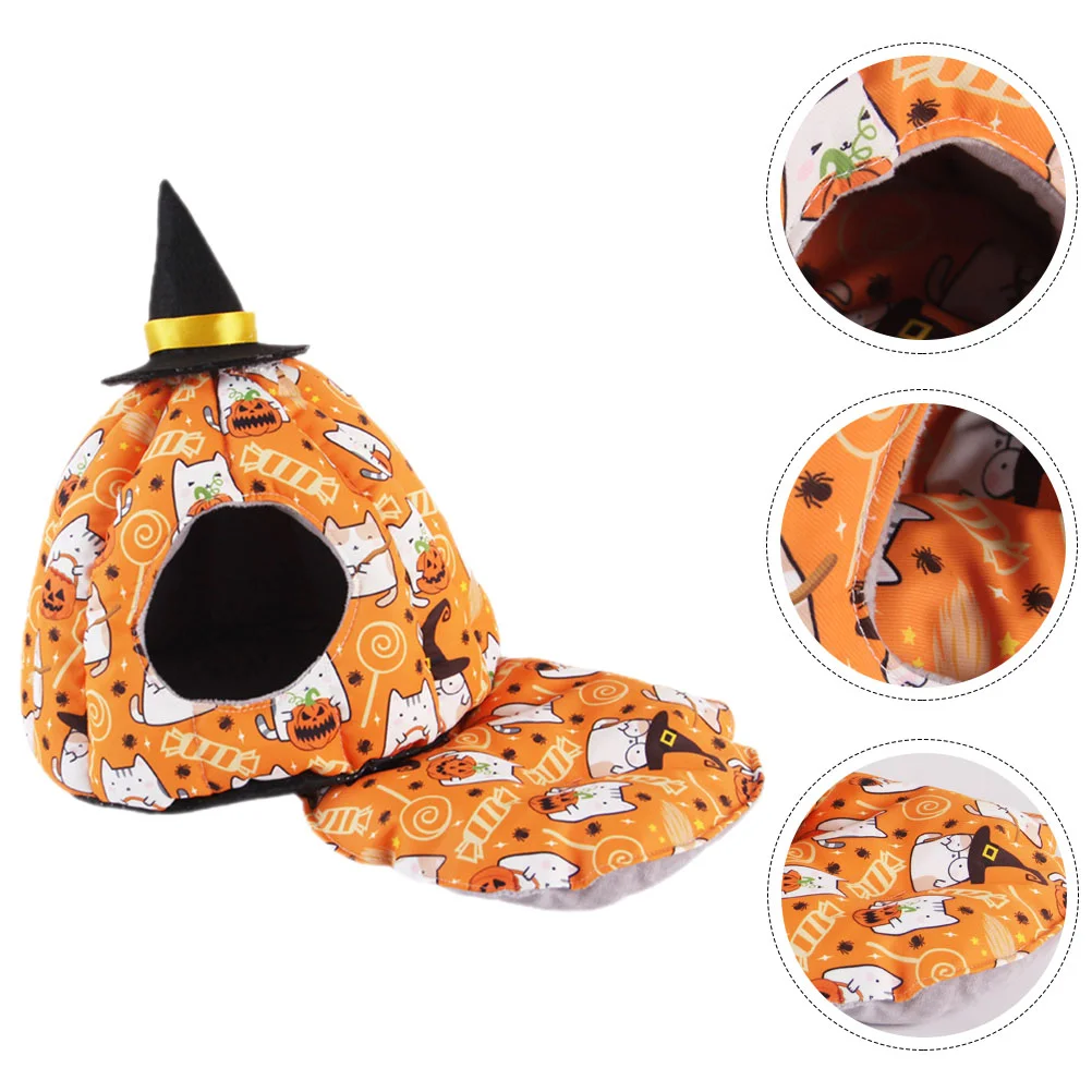 Игрушка для хомяка маленькая кровать домашних животных гнездо в форме тыквы