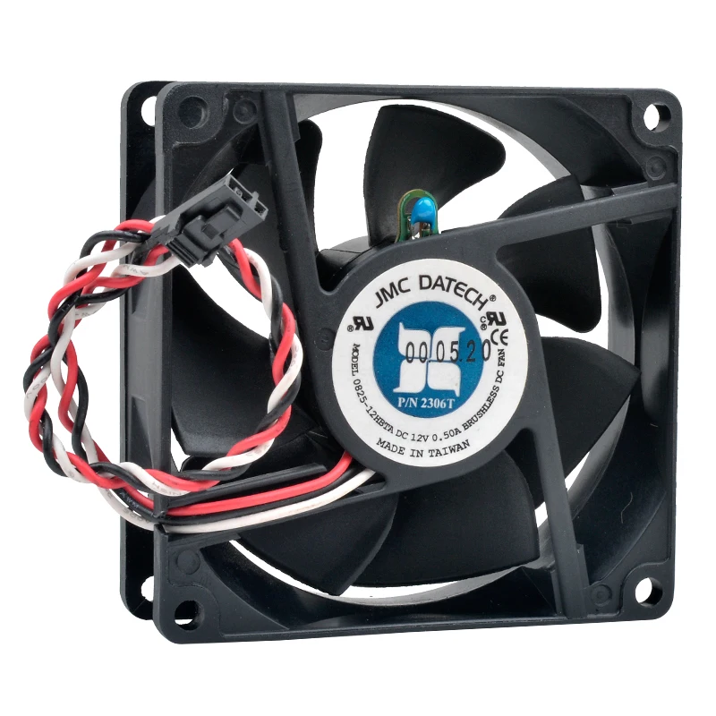 

0825-12HBTA 8cm 80mm fan 80x80x25mm DC12V 0.50A 3lines Quiet Cooling Cooling Fan for Thermal Electronic Thermostat