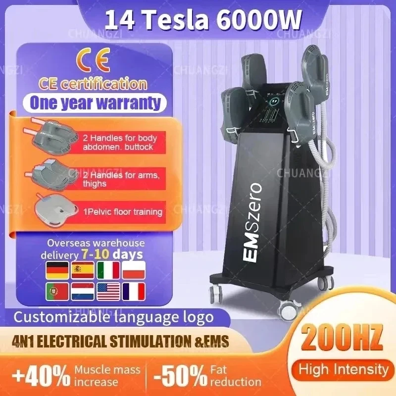 

Emszero Neo 6000W14 Tesla Hi emt EMS Muscle Machine Stimulates Slimming Body Shaping Nova Pelvic Floor Equipment