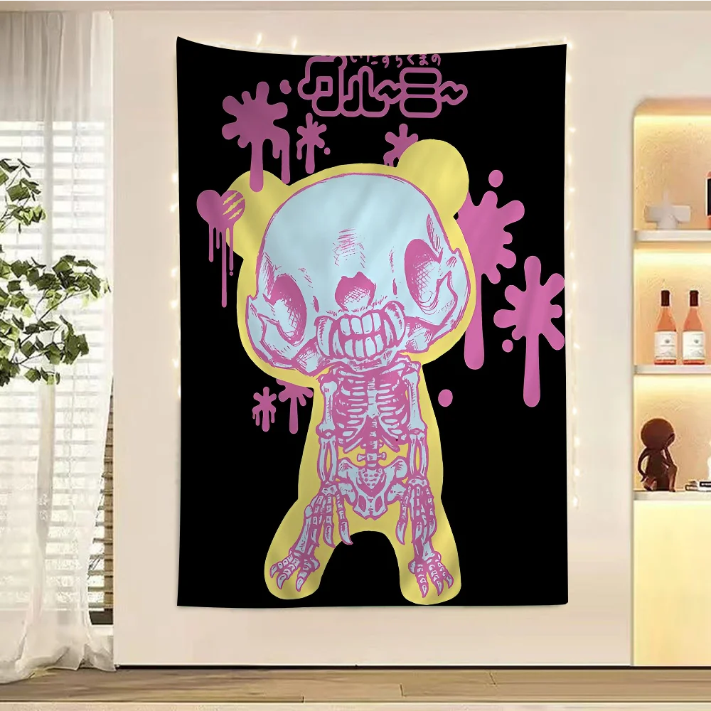 Мультяшный G-gloomy медведь красочный гобелен настенный богемный гобелены Мандала