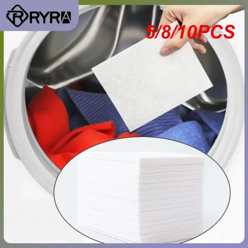 

5/8/10PCS Anti Dyed Cloth Sheet In Washing Color Absorption Paper Anti Cloth Dyed Leaves Laundry Detergent Washing Machine