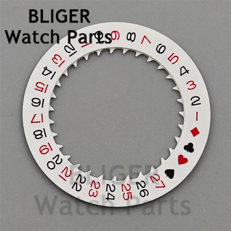 Запчасти для часов календарь диск черный белый красный желтый дата колесо