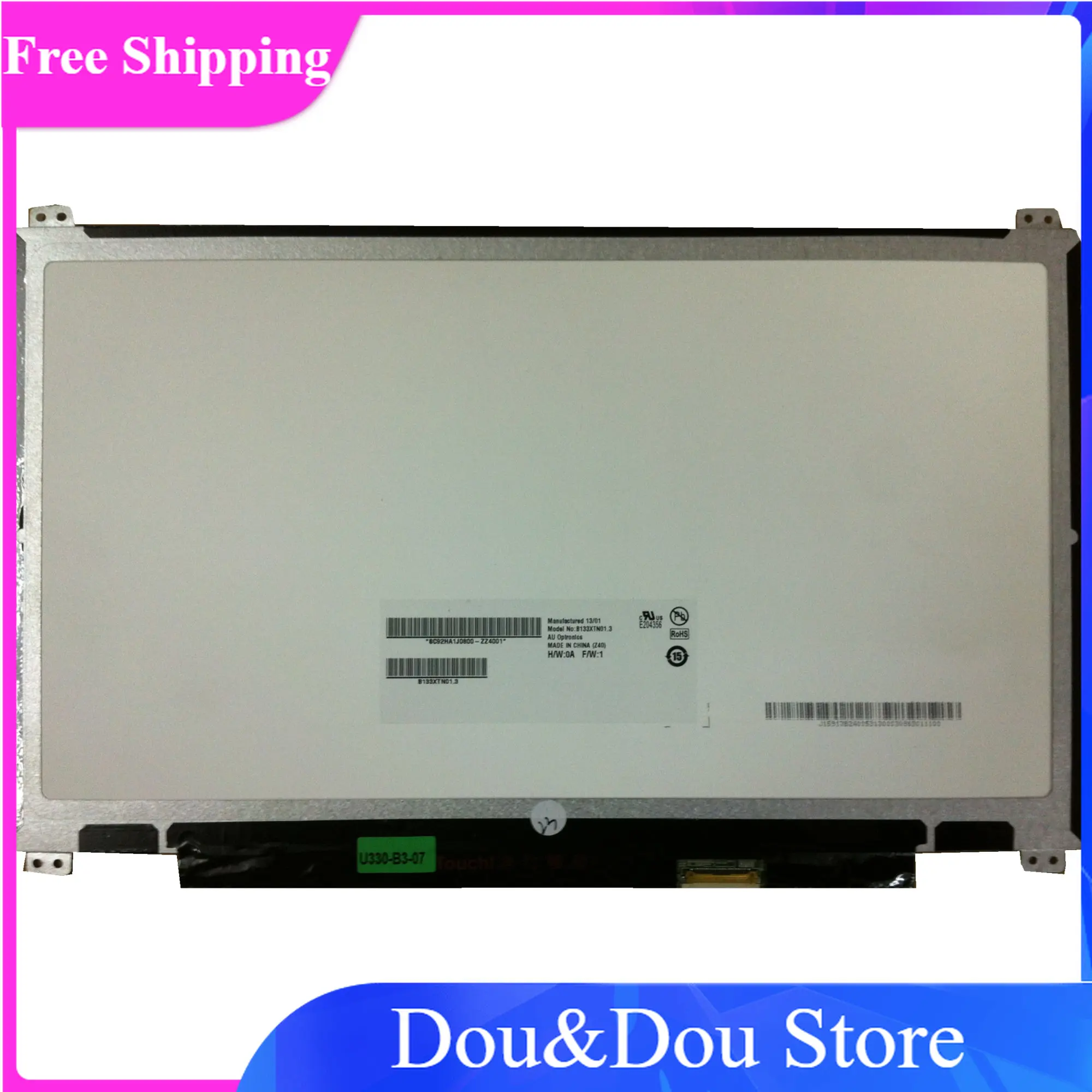 

B133XTN01.3 fit M133NWN1 R3 HB133WX1-402 30pin up+down Screw Holes LCD Laptop LED Display Screen