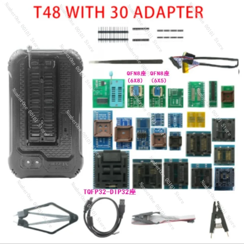 Фото T48 TL866II обновленный USB-программатор для ноутбука, маршрутизация BGA, ЖК-дисплей, основная плата, bios, автомобильное сжигание NAND №2