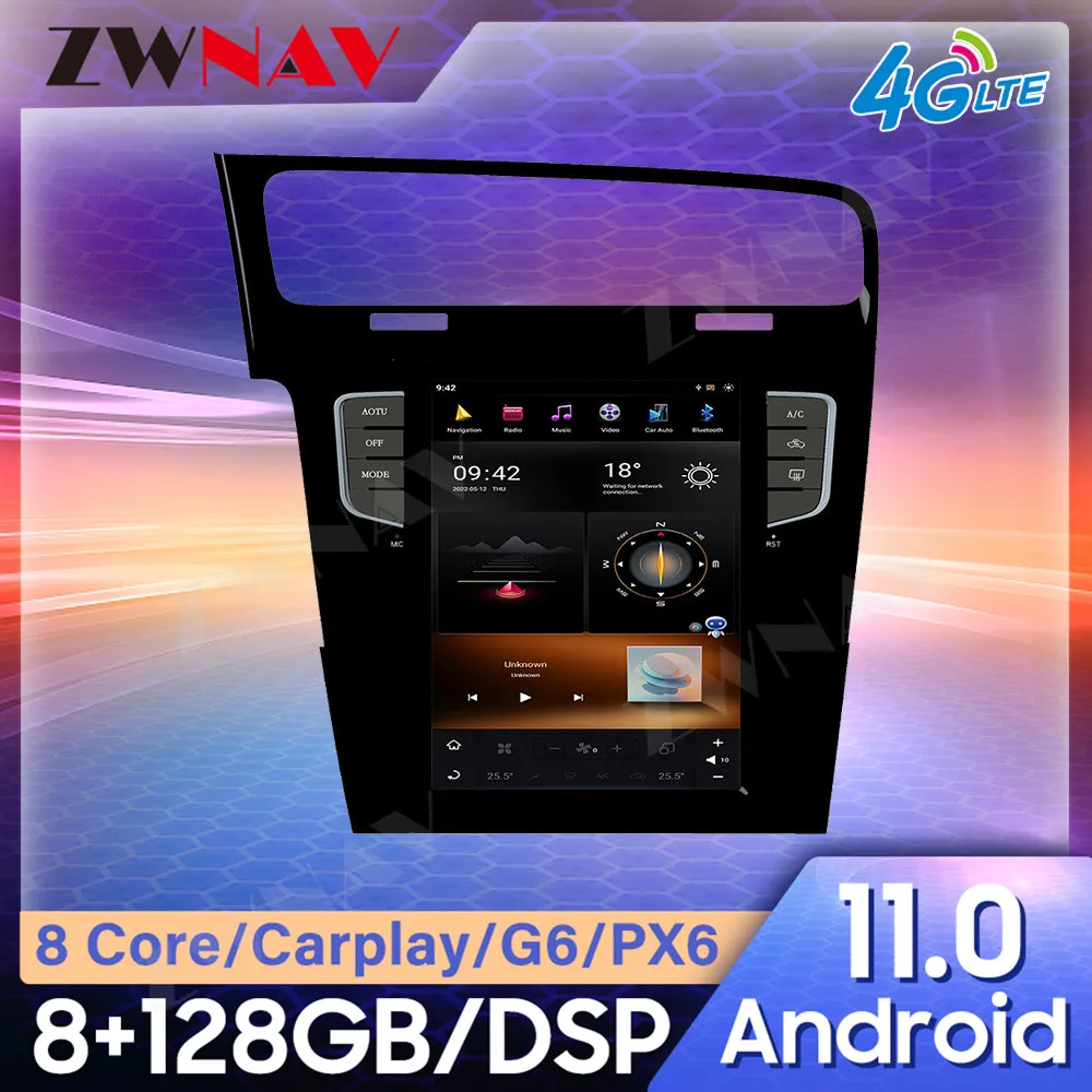 

Android 11 Car multimedia Player CARPLAY DSP WIFI For VW Volkswagen Golf 7 2010+ car GPS audio radio stereo head unit