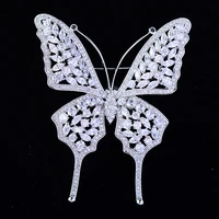 european and american style corsage inlaid zircon butterfly brooch insect corsage pin coat accessories jewelry wholesale