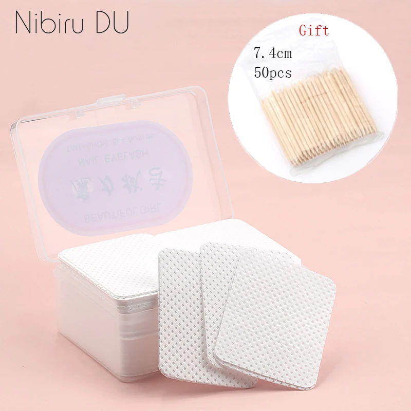 

180/540Pcs Nail Polish Remover Pads Lint Free Cotton Wipes Cleaning Manicure Tools Uv Gel Tips Remover Cleaner Paper for Women