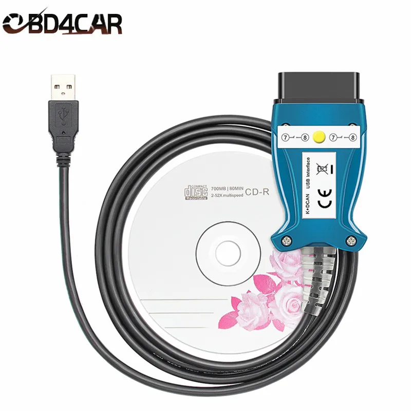 Новый переключатель для BMW Φ K-Line FT232RL полные чипы OBDII Диагностический кабель USB