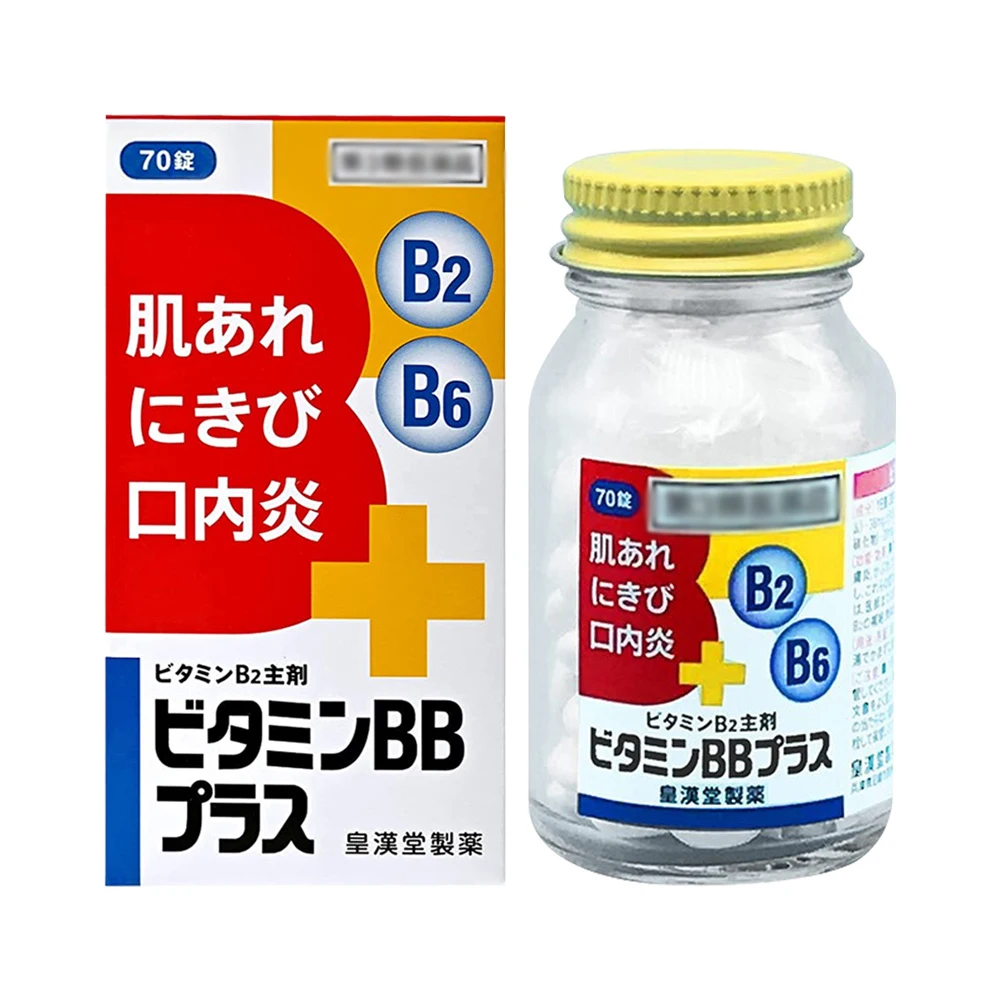 Japan Vitamin B Complex Vitamins B1 B2 B6 treats acne and canker sores, keeps lips hydrated Free Shipping