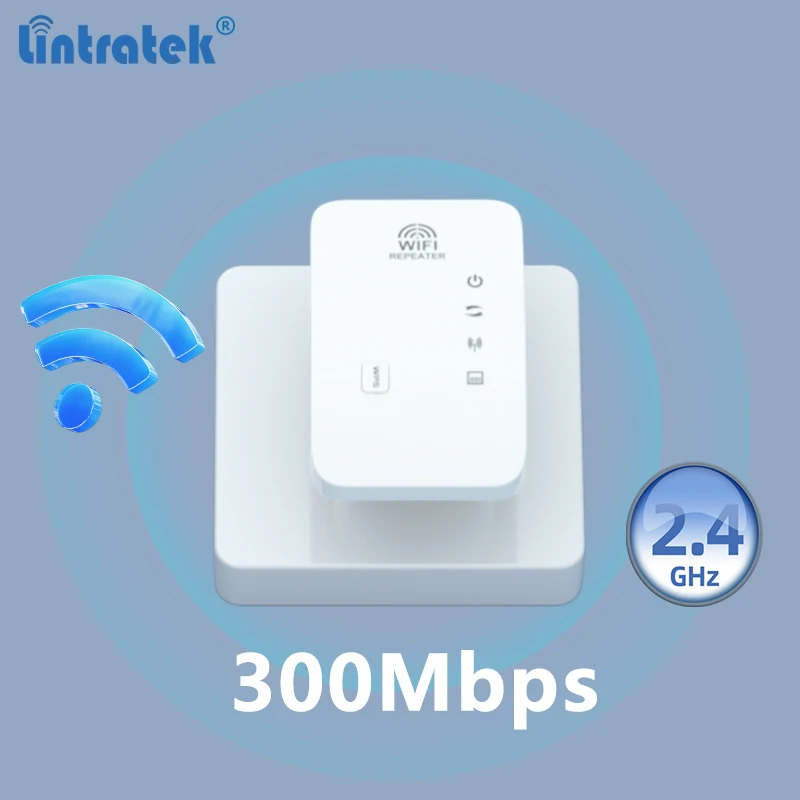 

WiFi Repeater 300Mbps Wireless Booster Wifi Extender Long Range 2.4GHz Internet Network Signal Amplifier Wi-Fi Repeater AP Mode