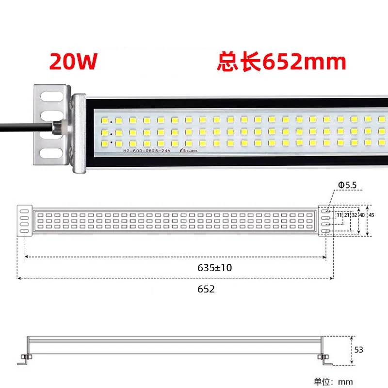 

Светодиодный рабочий светильник для станков, освещение для токарного станка с ЧПУ, 220 В, алюминиевый сплав, IP67, водонепроницаемая и маслостойкая лампа, взрывозащищенная, 24 В