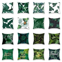 new arrival nordic body pillow cover plam leaf flower plant cushion cover 45x45 sofa garden decor mandala white pillowcase