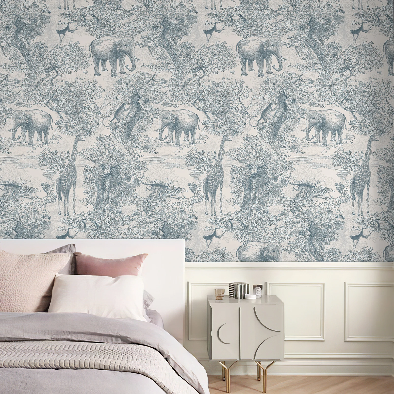 Настенная роспись с изображением животных на заказ винтажные обои лесными