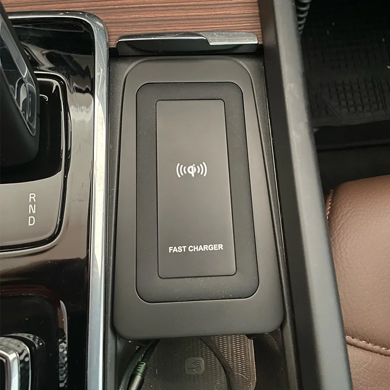 car qi wireless charger phone charger charging plate phone holder accessories for volvo xc90 s90 v90 xc60 v60 s60 free global shipping