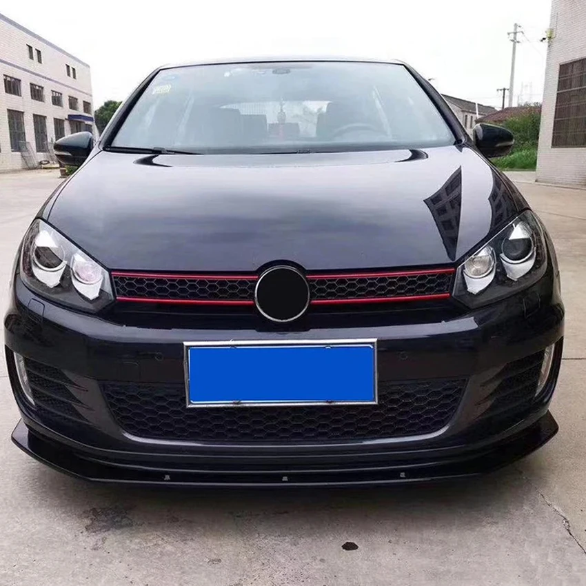 3 шт./набор автомобильные разветвители для переднего бампера Volkswagen Golf 6 MK6 GTI GTD 2009