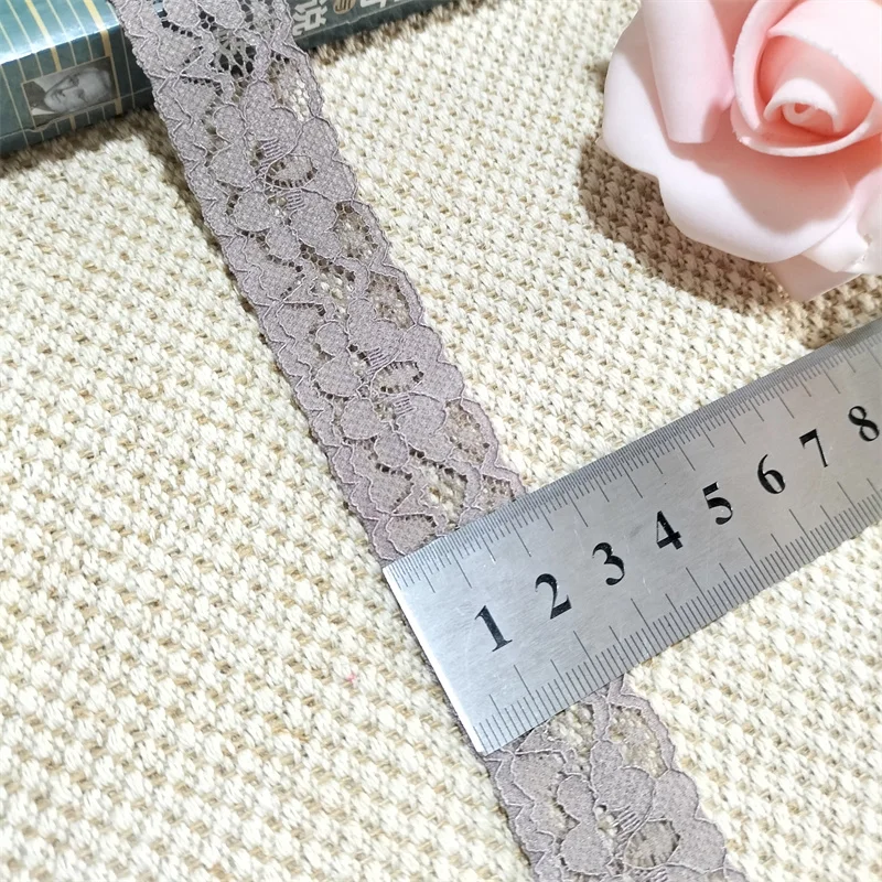 s1200 Ширина 2,5 см глубина хаки плоское кружево швейное нижнее белье манжеты DIY аксессуары