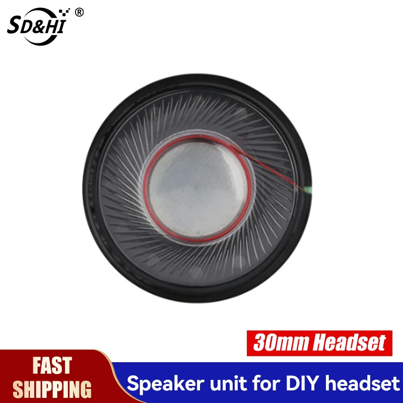 Драйвер гарнитуры 30 мм Hifi наушники Динамик блок 112db 32ohm сделай сам громкий динамик