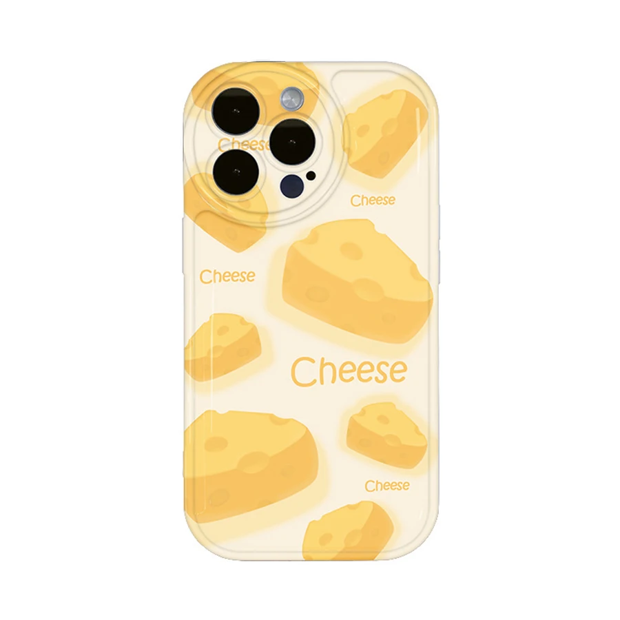 

Painted Cheese Lens Fully Wrapped Air Cushion Phone Case For Iphone 13 12 14 11 Pro Max X Xr Xs Max 7 8 Plus Se 2020 Fundas